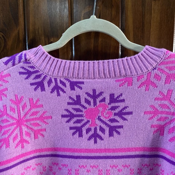 Barbie Women's Sweater in Purple and Pink - Picture 6 of 8